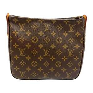LOUIS VUITTON Brown Monogram Canvas Looping MM Bag